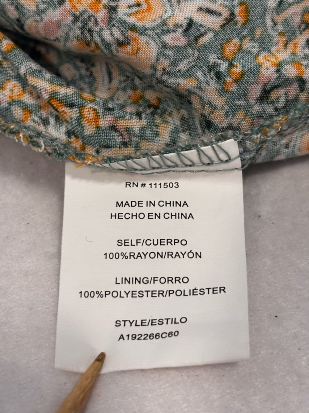 AWW Floral Wide Leg Jumpsuit Smocked Back Pockets Boho Green L - Picture 7 of 12